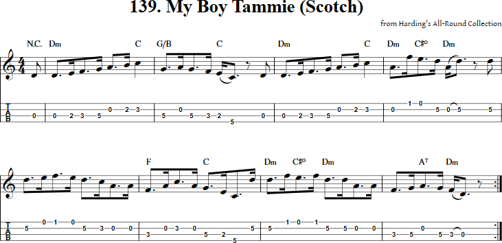 My Boy Tammie Mandolin Tab
