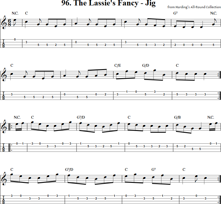 The Lassie's Fancy Mandolin Tab